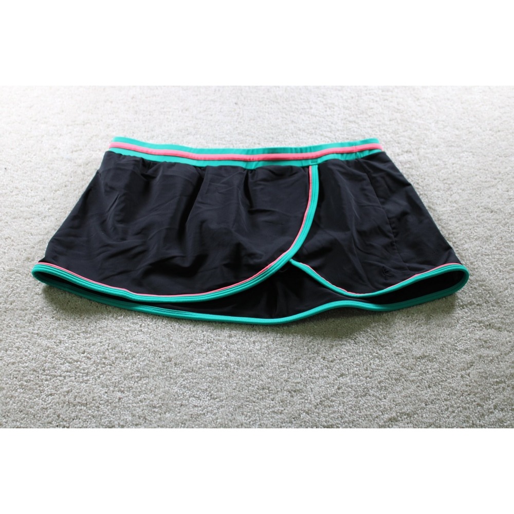 TYR Swimwear Women's Black Skirted Swim Bottom M Nylon Spandex